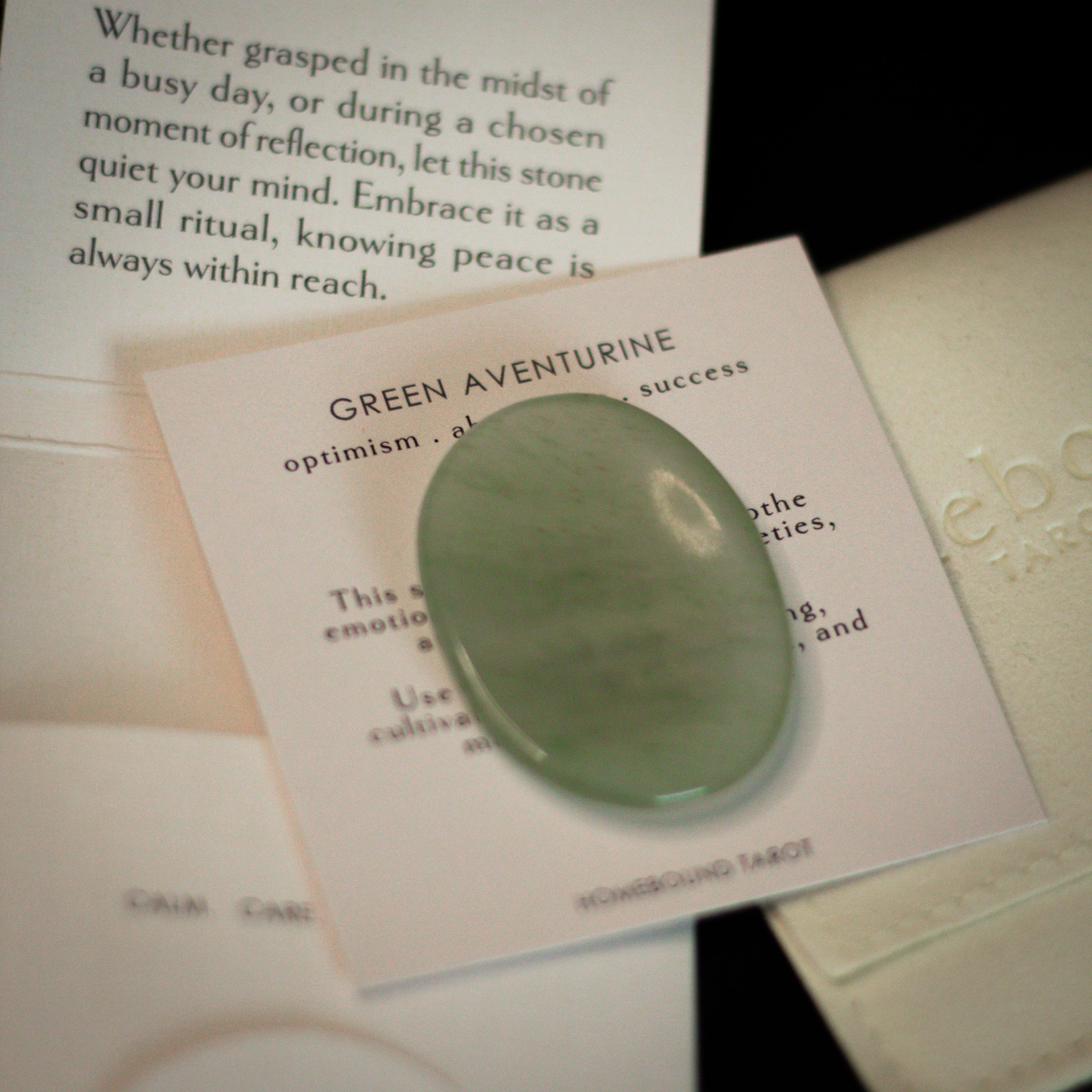 Palm Stone | Green Aventurine