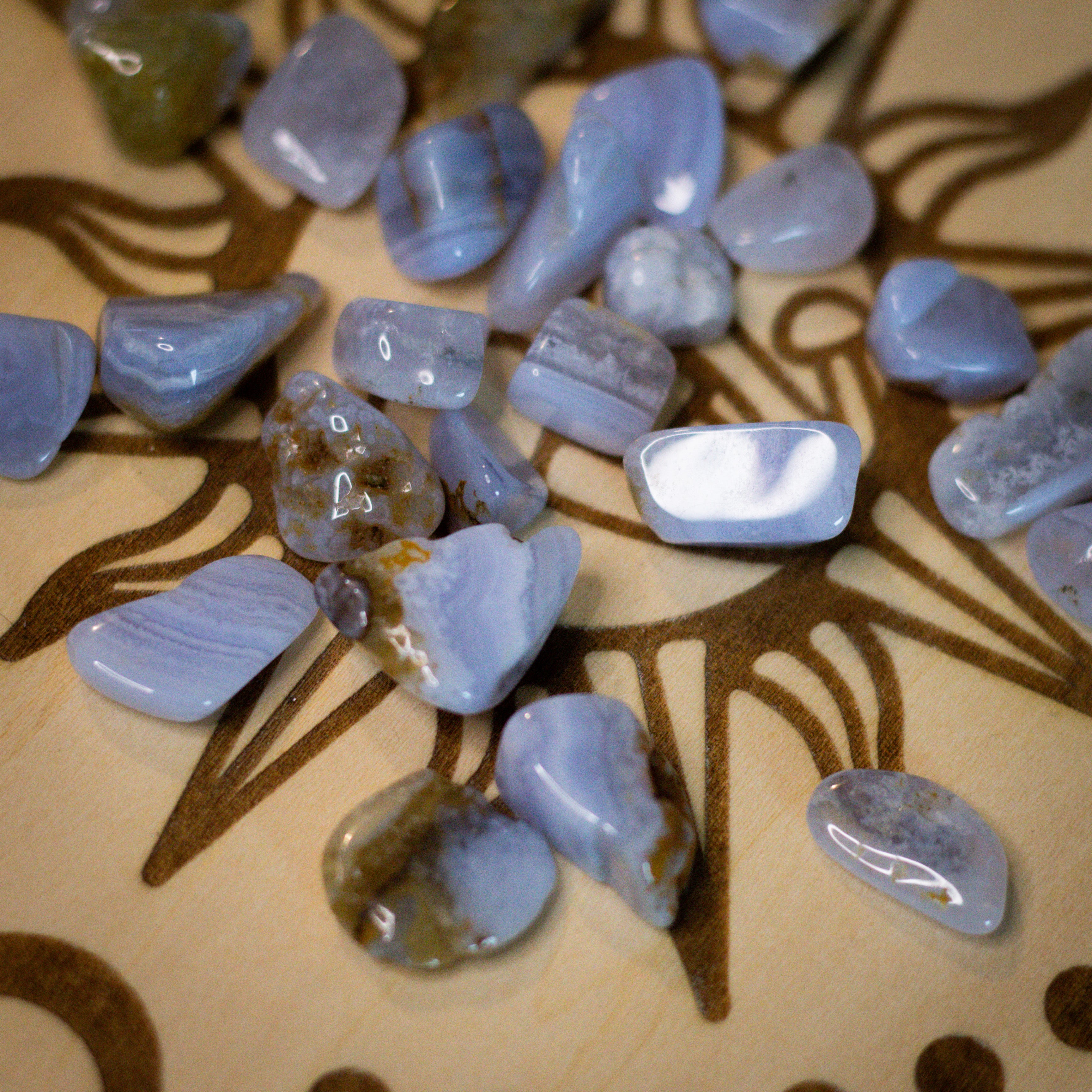 Blue Lace Agate | TUMBLED - SM