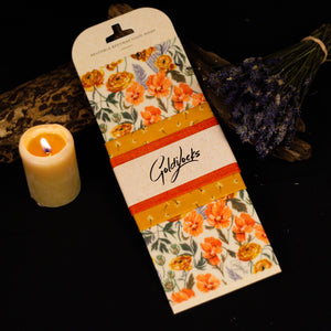 Reusable Beeswax Food Wraps | Golden Floral - Set of 3