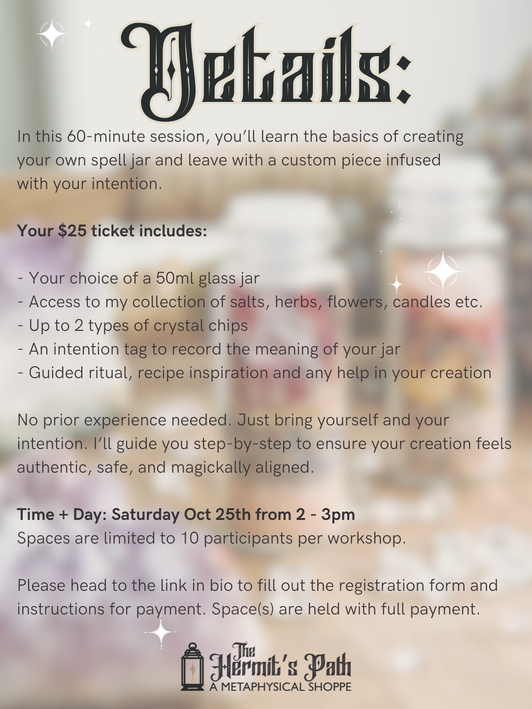 Workshop Fee