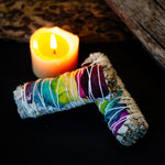 Charger l&#39;image dans la galerie, Rose Petal Rainbow Sage Smudge
