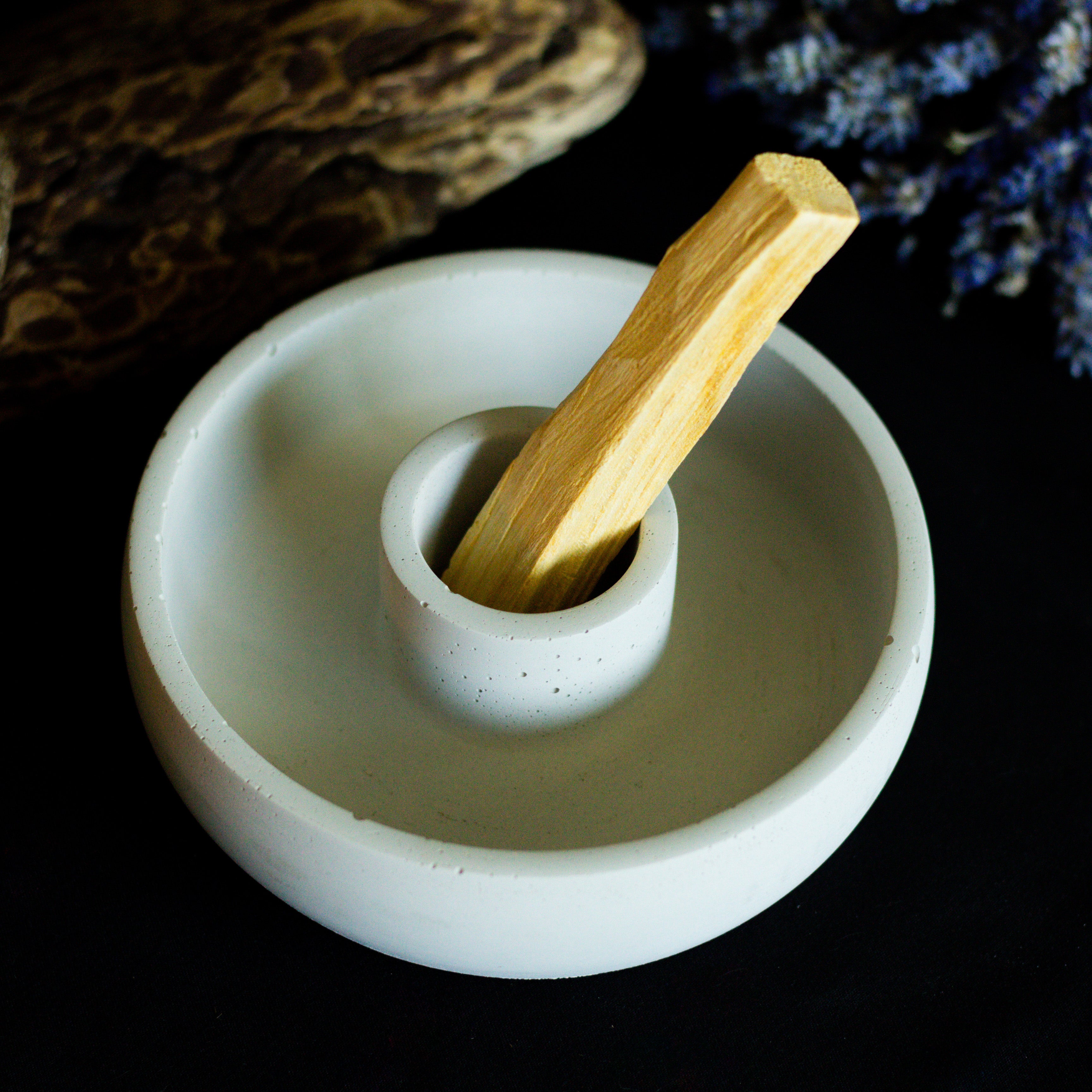 Palo Smudge Bowl | Natural Concrete