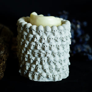 Skull Planter | Natural Concrete