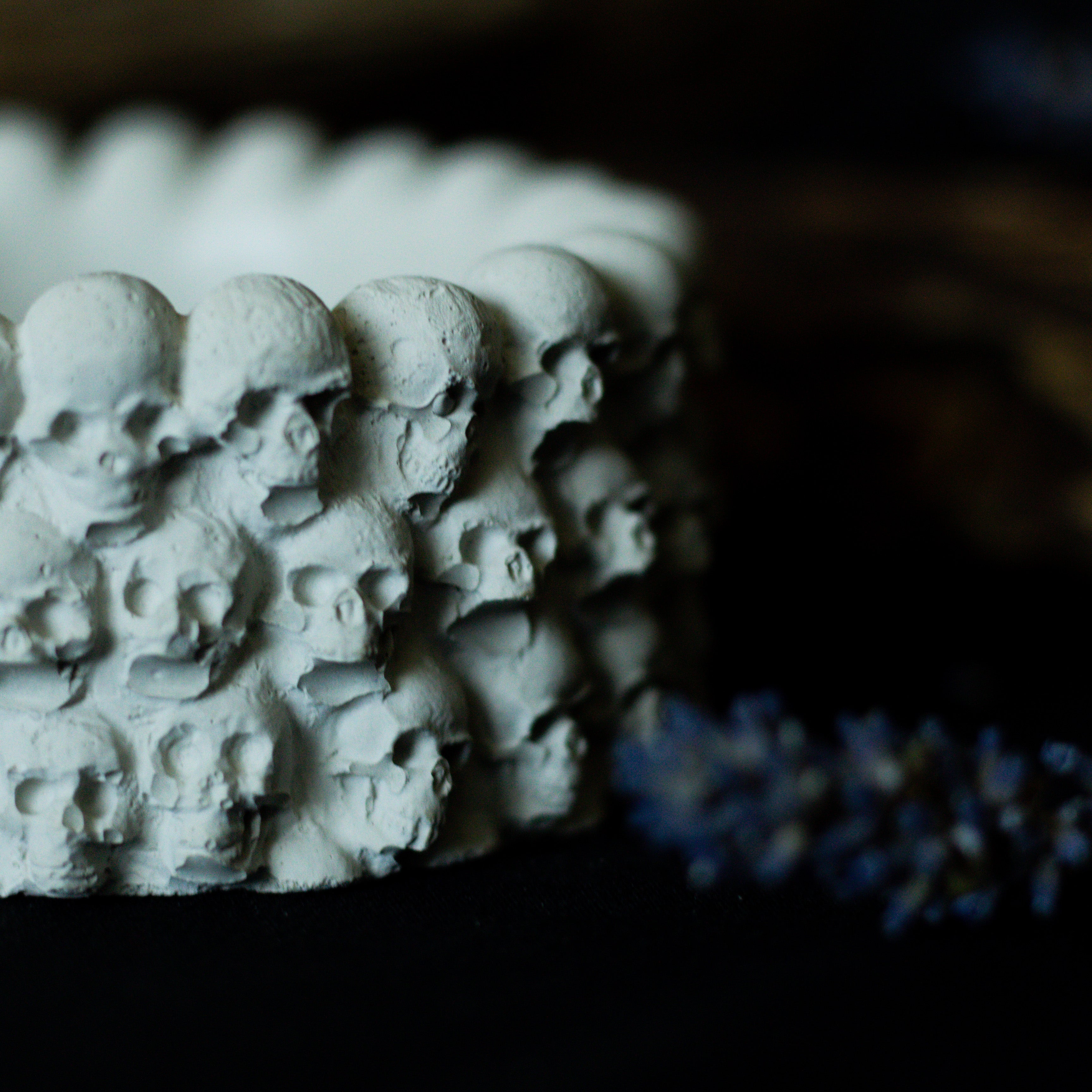 Skull Tea Light Holder | Natural Concrete