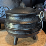 Load image into Gallery viewer, Cast Iron Cauldron w Lid
