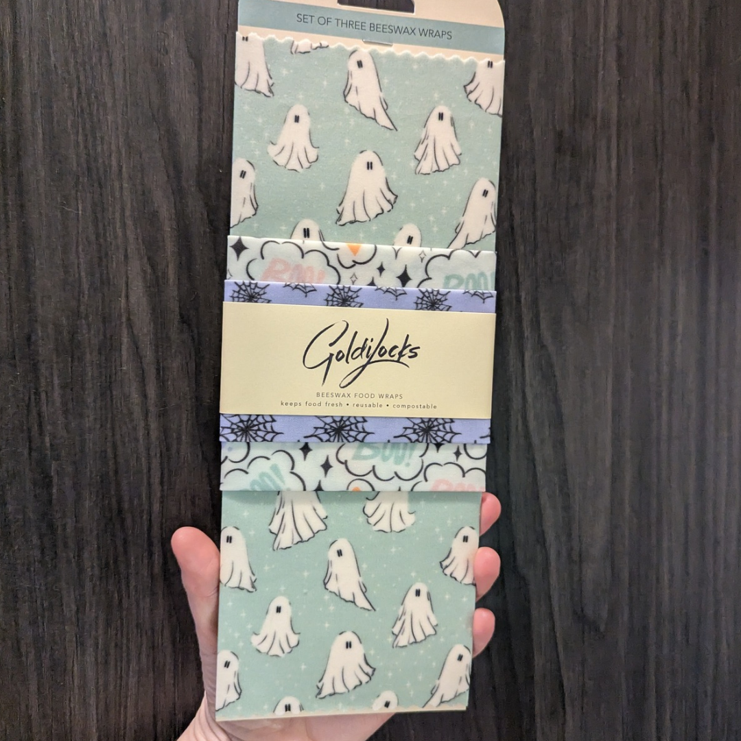 Reusable Beeswax Food Wraps | Ghosties - Set of 3