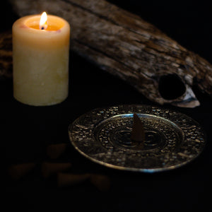 Om Metal Incense Holder