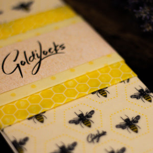 Reusable Beeswax Food Wraps | Honey Bees - Set of 3