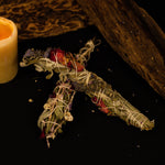 Load image into Gallery viewer, Ethereal Rose Smudge Stick
